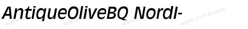 AntiqueOliveBQ NordI字体转换